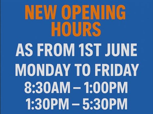 Dispensary New Hours